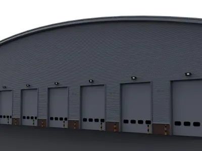 Warehouse 7 Low-poly 3D model