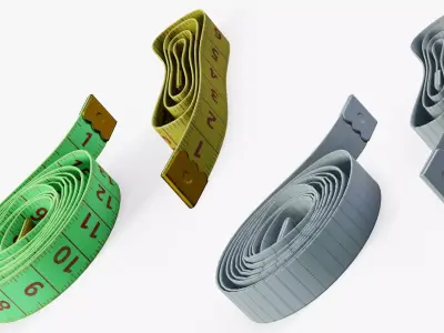 Tailor Measuring Tape Low-poly 3D model