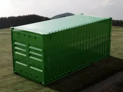 20FT ISO Shipping Container 3D model purchase