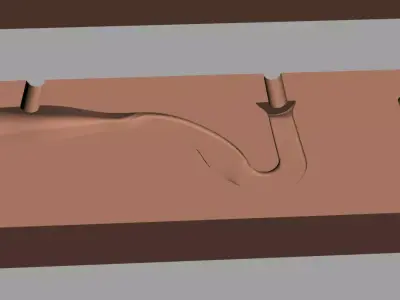 mold plastic lure 3D model