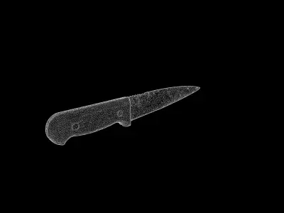 Anydrafts Knife 01 Low-poly 3D model