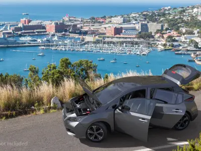 Nissan Leaf 2019 Rigged 3D model