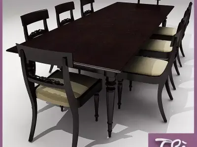 CLASSIC DINER TABLE 3D model