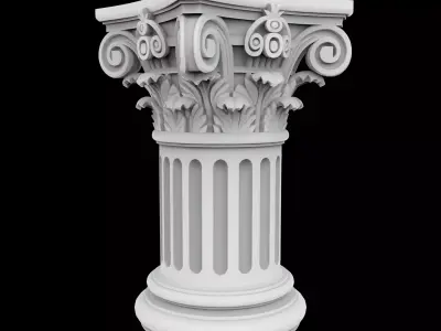 Mini Corinthian Pillar 3D Print Model 3D print model
