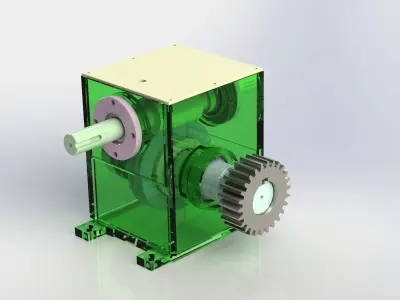 Worm  Gear Box 3D model