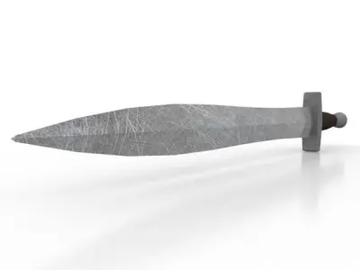 Short Sword Low-poly 3D model