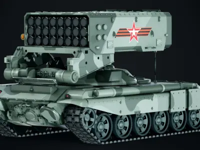 TOS-1A Solntsepyok 3D model