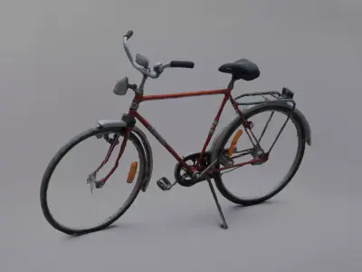 Bicycle Low-poly 3D model shop