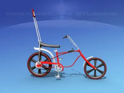 Chopper Style Boys Bicycle 1970 3D model