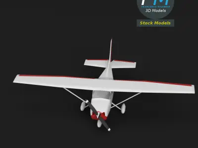 Toy personal use airplane 3D model