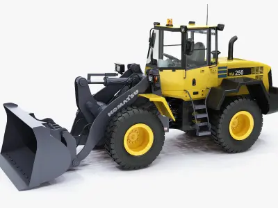 Wheel loader Komatsu WA250 3D model