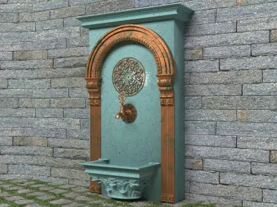 Wall Fountains Collection 4K 3D model