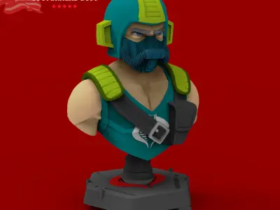 GI JOE Charaters CooperHead Bust 3D print model