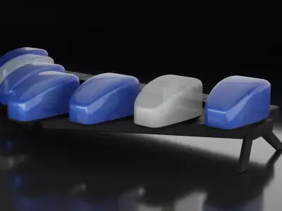Federal Signal Vector Lightbar Low-poly 3D model