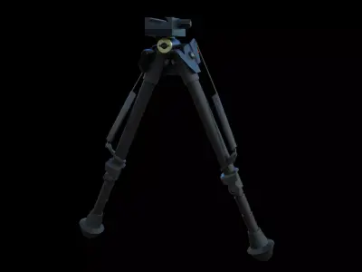 Bipod Low-poly 3D model