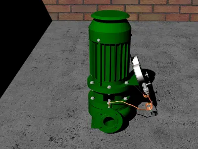 Drain pump for BWTS Free 3D model