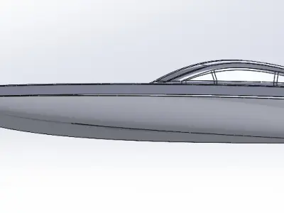 motor boat 3D model shop