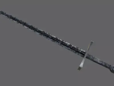 LongSword sword Low-poly 3D model