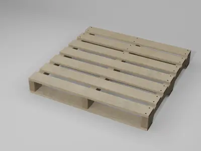 Wooden Pallets Low-poly 3D model purchase