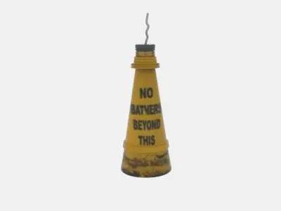 Beach Buoy  Low-poly 3D model