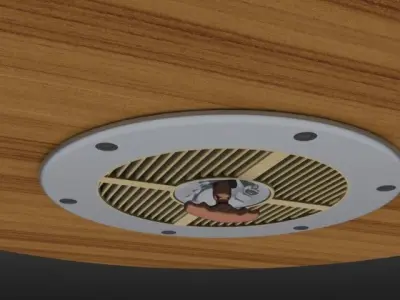 saareyacht 2 ceiling fan Free 3D model