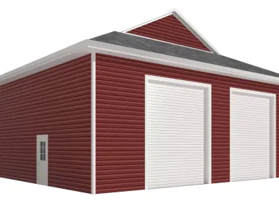 Garage-005 Low Poly 3D model