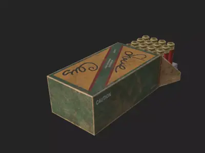 Bullet D Model 001 Low-poly 3D model