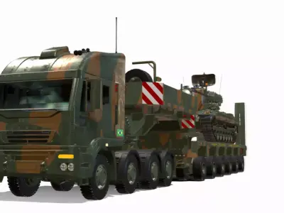 IVECO TRAKKER 500 8x8 Low-poly 3D model