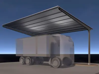 Solar truckport 26U01 3D model