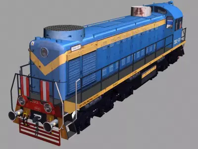 TEM2 locomotive 3D model