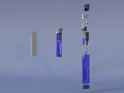 Lighter Detailed Low Poly and PBR Low-poly 3D model