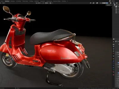 Vespa GTS 300  3D model