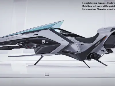 Hover Bike 3D model