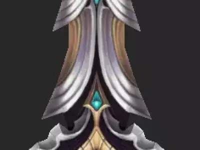 Pack With 30 Fantasy Swords - Part 13 Low-poly 3D model