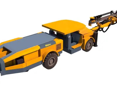 Boomer Epiroc S1 Low-poly 3D model