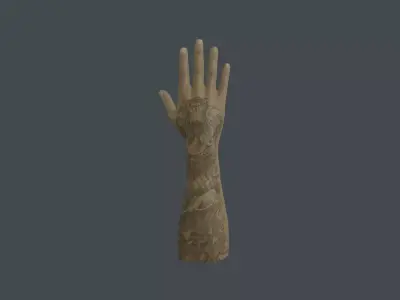 HAND-013 Right Hand Low-poly 3D model