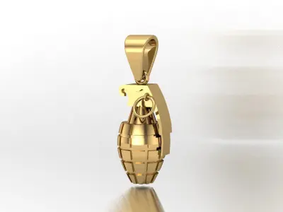  grenade pendant  3D print model