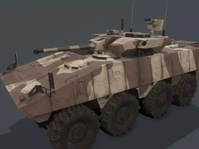 VBCI - 2 Nexter  Low-poly 3D model