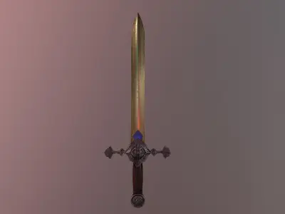 Golden Sword  Free 3D model