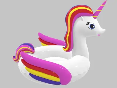 Inflatable Unicorn Toy  3D model