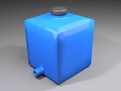 Plastic Water Tank 5 3D model