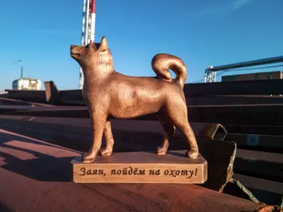 Husky shiba inu 3D model