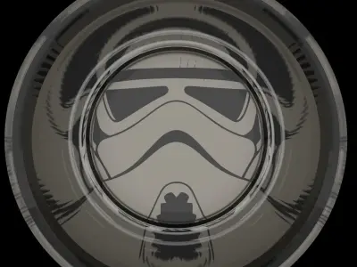 Stormtrooper Helmet Coaster 3D print model