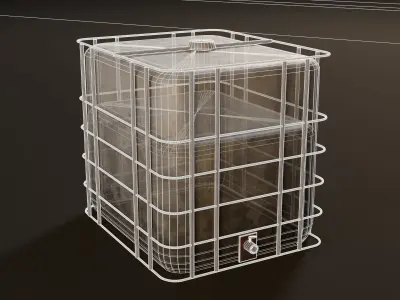 Liquid Tank  Low-poly 3D model