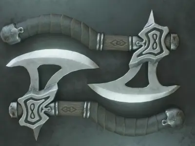 Infinity Ax Low-poly 3D model