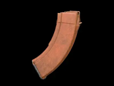 AK - Magazine -Bakelite Low-poly 3D model