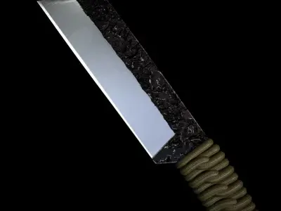 Tactical Weapon -mid poly -2 Low-poly 3D model
