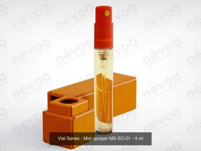 Vial Series - Mist sprayer - Cream pump - 4 ml 3D Model Pack