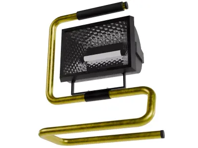 Portable Construction Light Low-poly 3D model