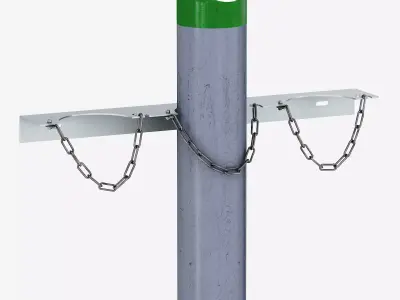 Gas cylinder 3D model